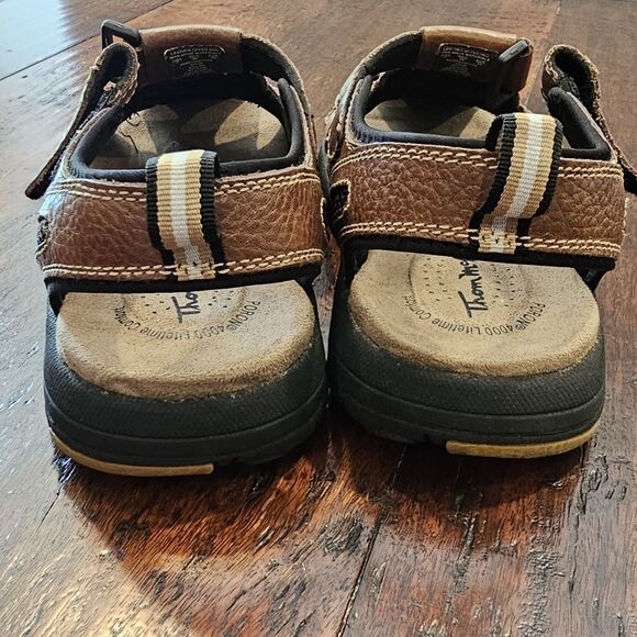 Thom McAn Men's Size 7 Sandals Fisherman Brown Leather Upper Gorpcore Rugged - Picture 5 of 9